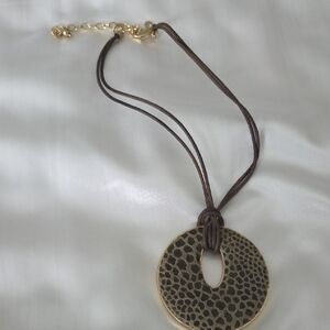 Chico's Gold and Brown Necklace Jewelry